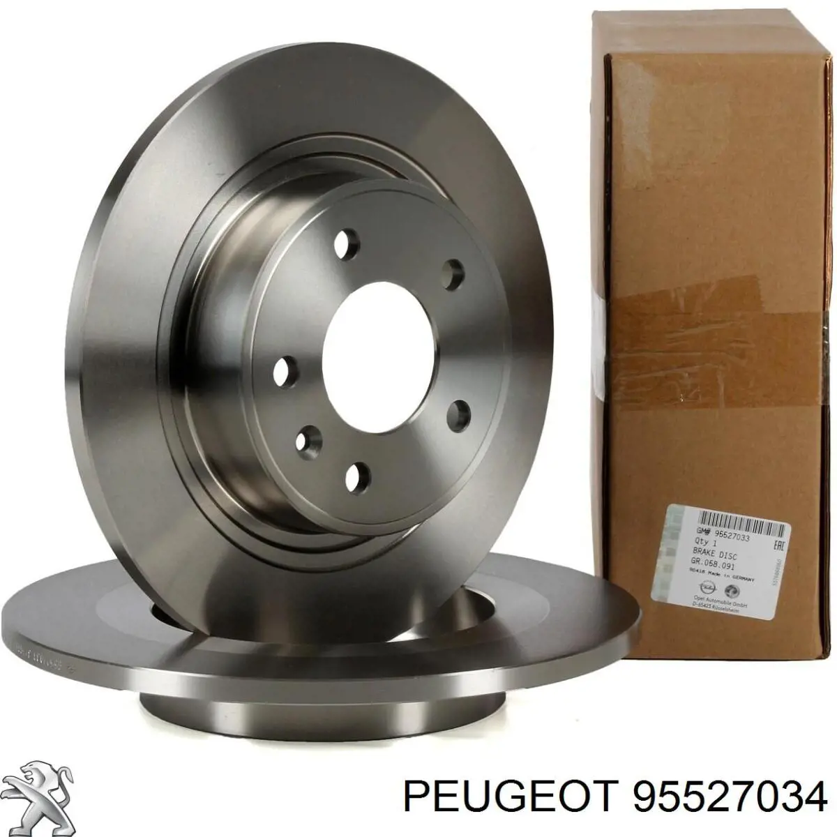 95527034 Peugeot/Citroen Гальмо дискове переднє