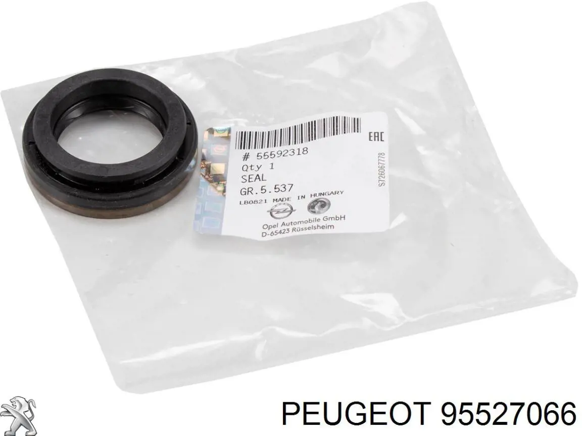 Купити 95527066 Peugeot/Citroen Сальник піввісі переднього моста, лівої