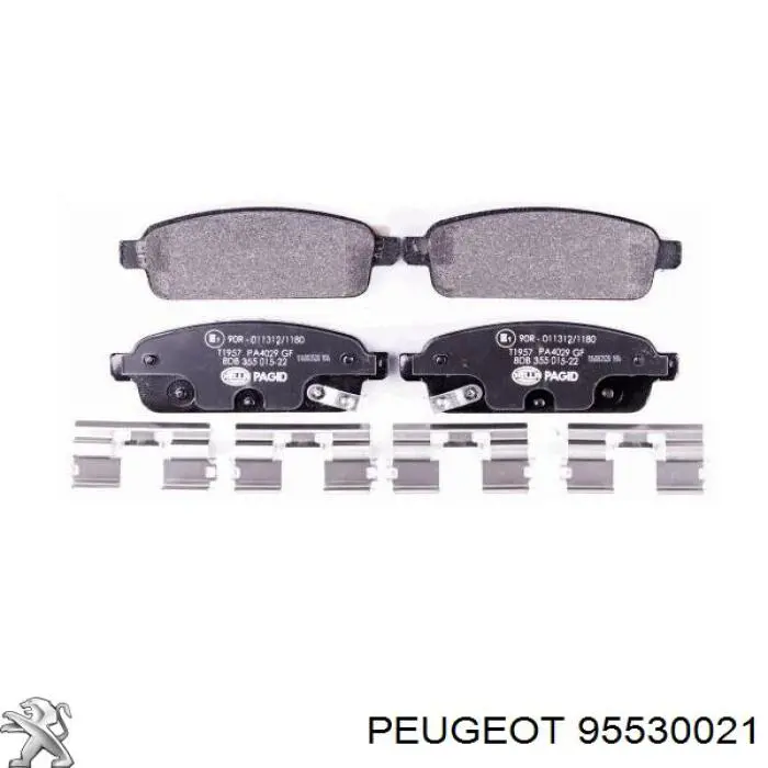 95530021 Peugeot/Citroen Колодки гальмівні задні, дискові
