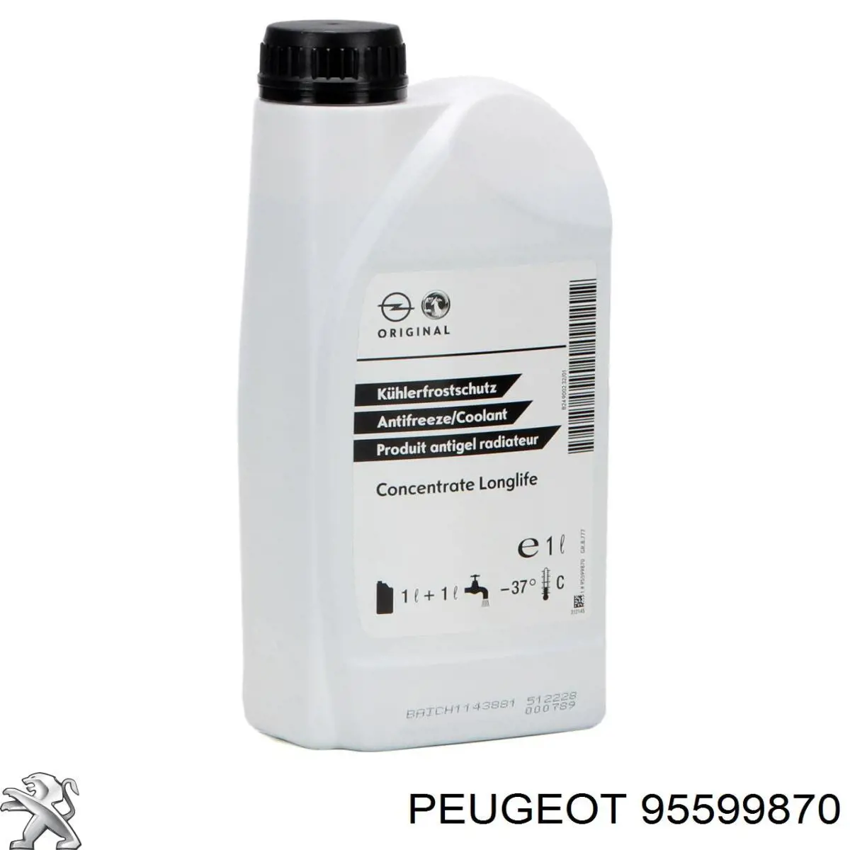 Купити 95599870 Peugeot/Citroen Охолоджуюча рідина для двигунів