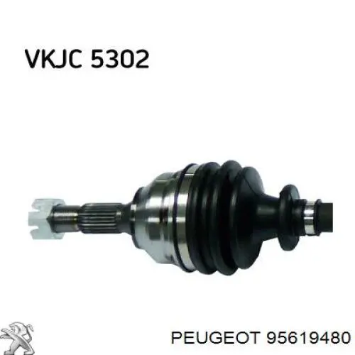 72737X Peugeot/Citroen Привід передній правий