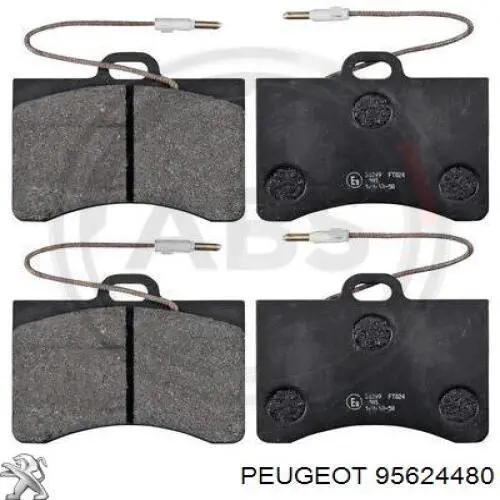 Колодки гальмівні передні, дискові 95624480 Peugeot/Citroen