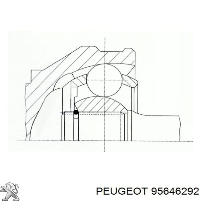 Купити 95646292 Peugeot/Citroen Шарнір приводу зовнішній