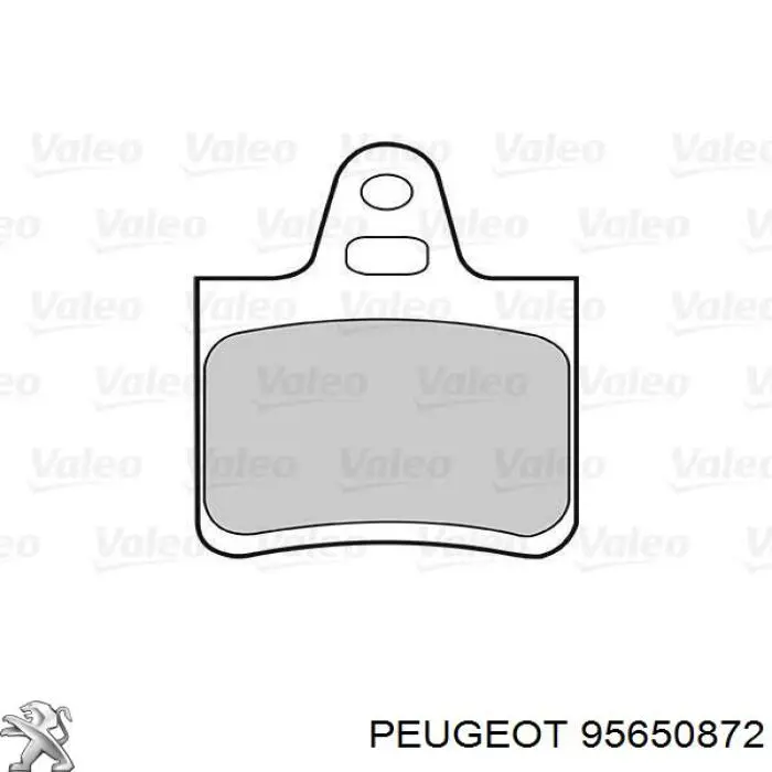 Колодки гальмові задні, дискові 95650872 Peugeot/Citroen