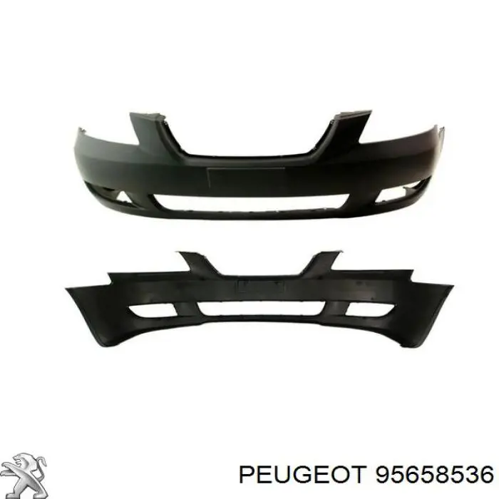95658536 Peugeot/Citroen Бампер передній в зборі