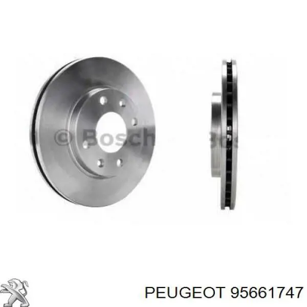 Диск переднього гальма Peugeot/Citroen 95661747 ціна, від 27.94 USD