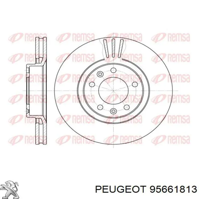 Купити 95661813 Peugeot/Citroen Ротор гальмівний