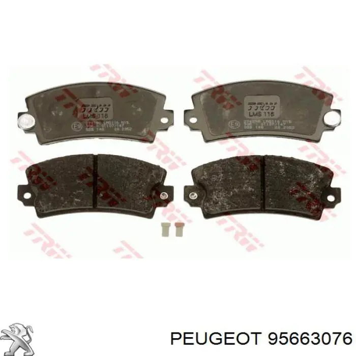 Колодки гальмівні передні, дискові 95663076 Peugeot/Citroen