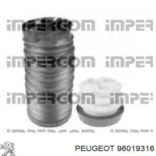 96019316 Peugeot/Citroen Буфер-відбійник амортизатора переднього + пильовик