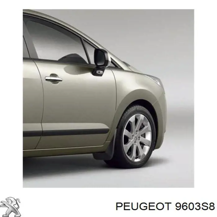 Бризковики задні, комплект на Peugeot 5008 