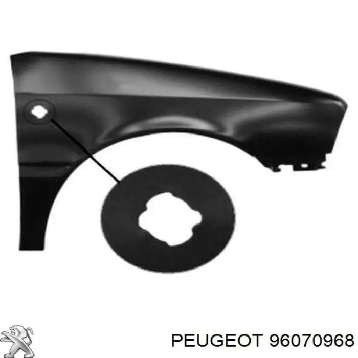 Ліве переднє крило Peugeot/Citroen 96070968 ціна, від 43.35 USD