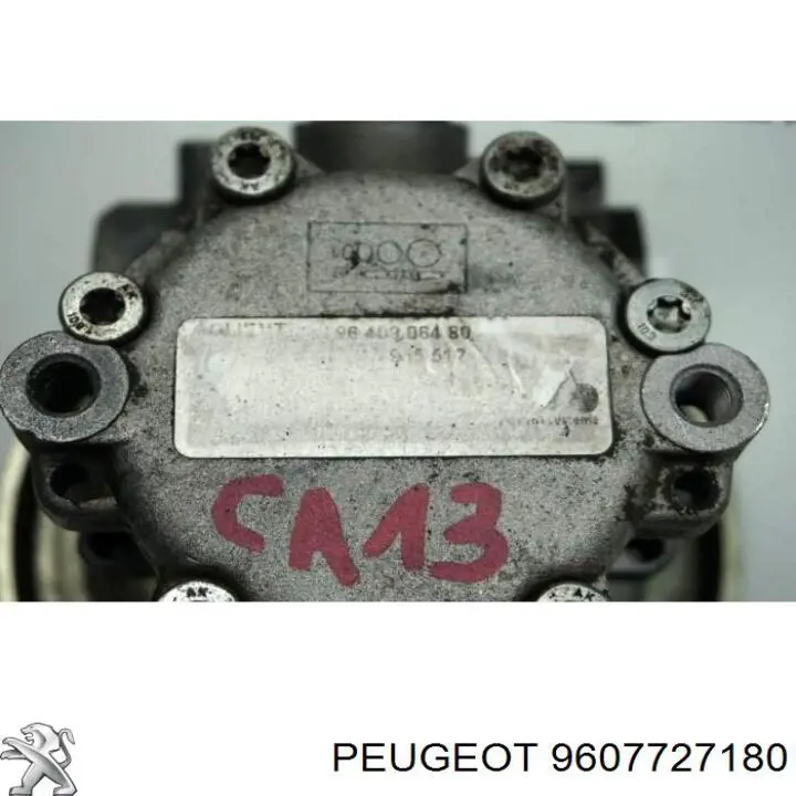9607727180 Peugeot/Citroen Шків насоса ГПК