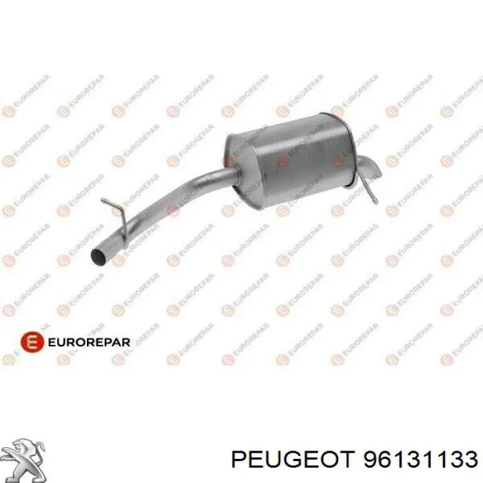 Купити 96131133 Peugeot/Citroen Глушник вихлопних газів кінцевий