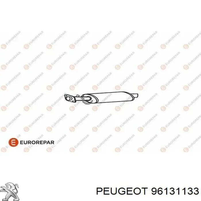 96131133 Peugeot/Citroen Глушилка задня