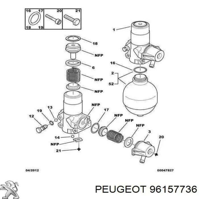  96157736 Peugeot/Citroen