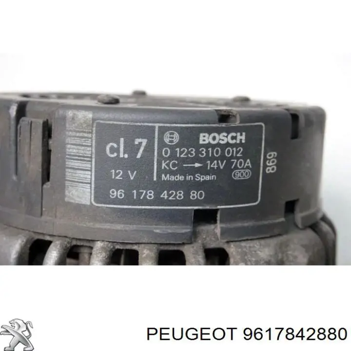 Генератор Peugeot/Citroen 9617842880 ціна, від 166.02 USD