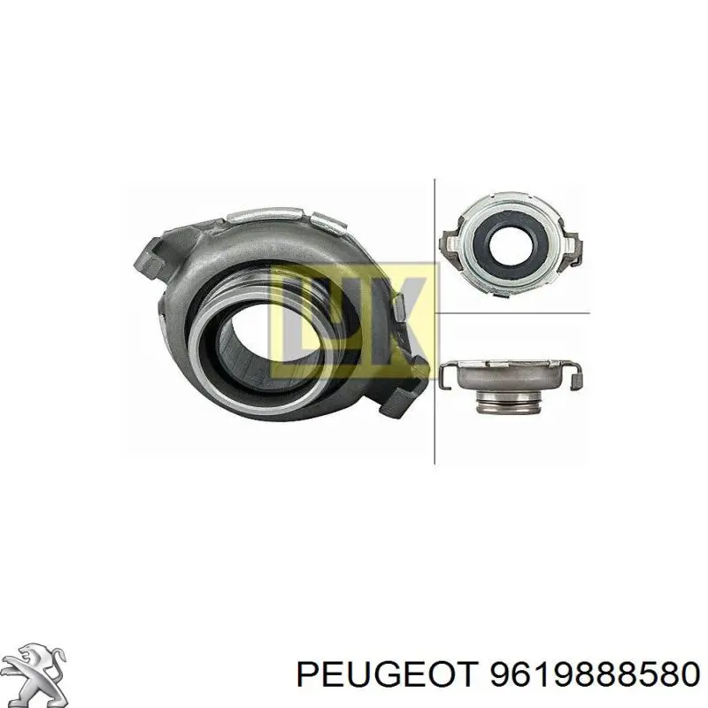 Купити 9619888580 Peugeot/Citroen Підшипник включення зчеплення
