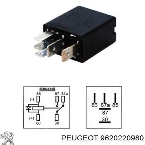 Купити 9620220980 Peugeot/Citroen Реле електричне багатофункціональне