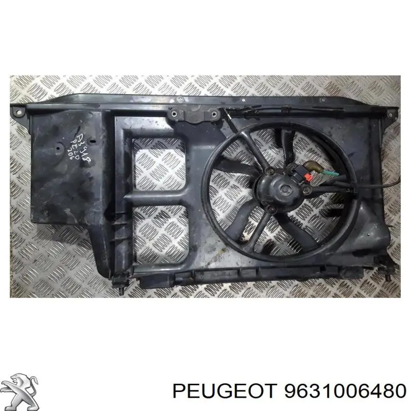 9631006480 Peugeot/Citroen супорт радіатора в зборі/монтажна панель кріплення фар
