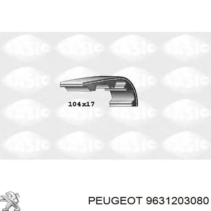 9631203080 Peugeot/Citroen Ремінь двигуна