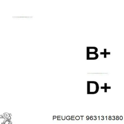 Купити 9631318380 Peugeot/Citroen Генератор