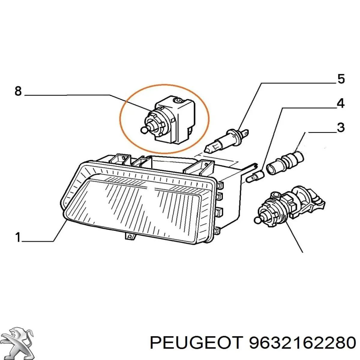 Коректор фар FP0550RK1 Fiat/Alfa/Lancia