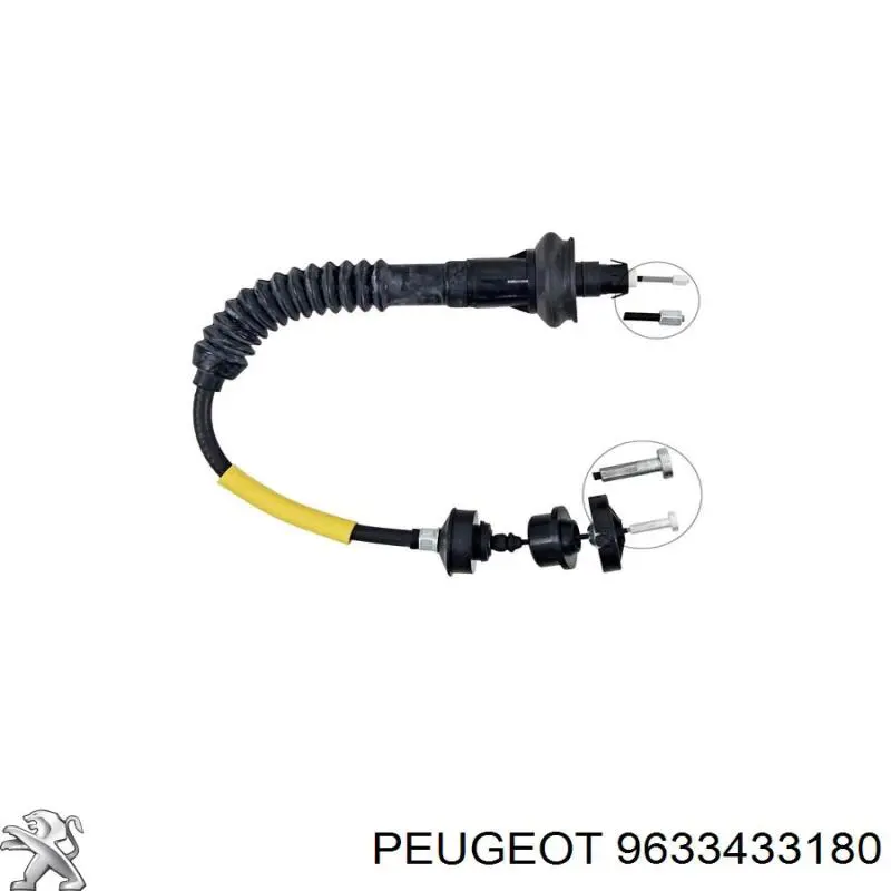 9633433180 Peugeot/Citroen Трос зчеплення