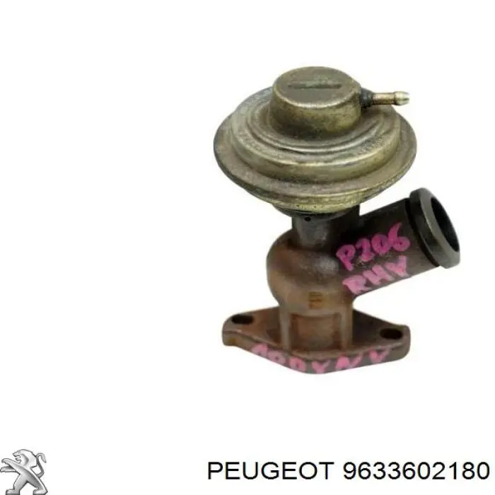9633602180 Peugeot/Citroen Клапан рециркуляції відпрацьованих газів EGR
