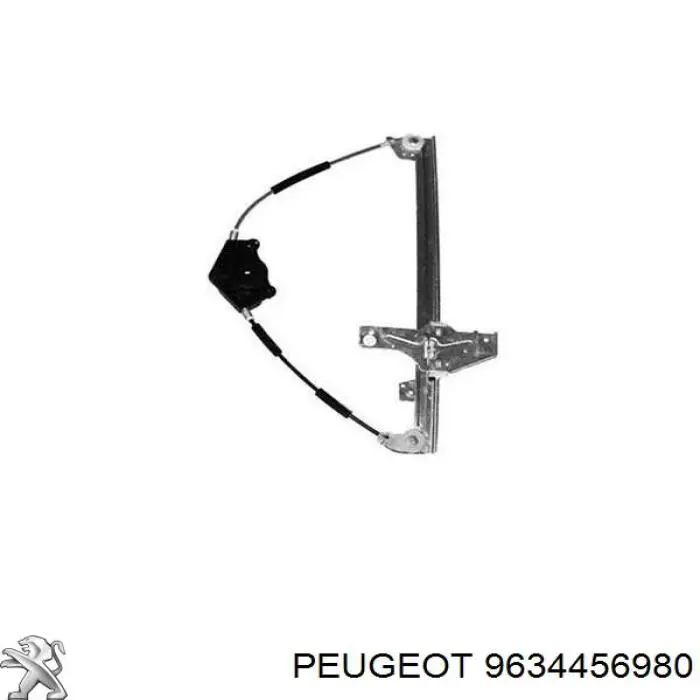 Купити 9634456980 Peugeot/Citroen Механізм стеклопідйомника водійських дверей