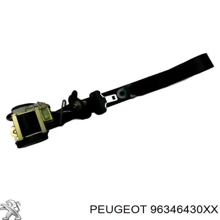 96346430XX Peugeot/Citroen ремінь безпеки передній правий