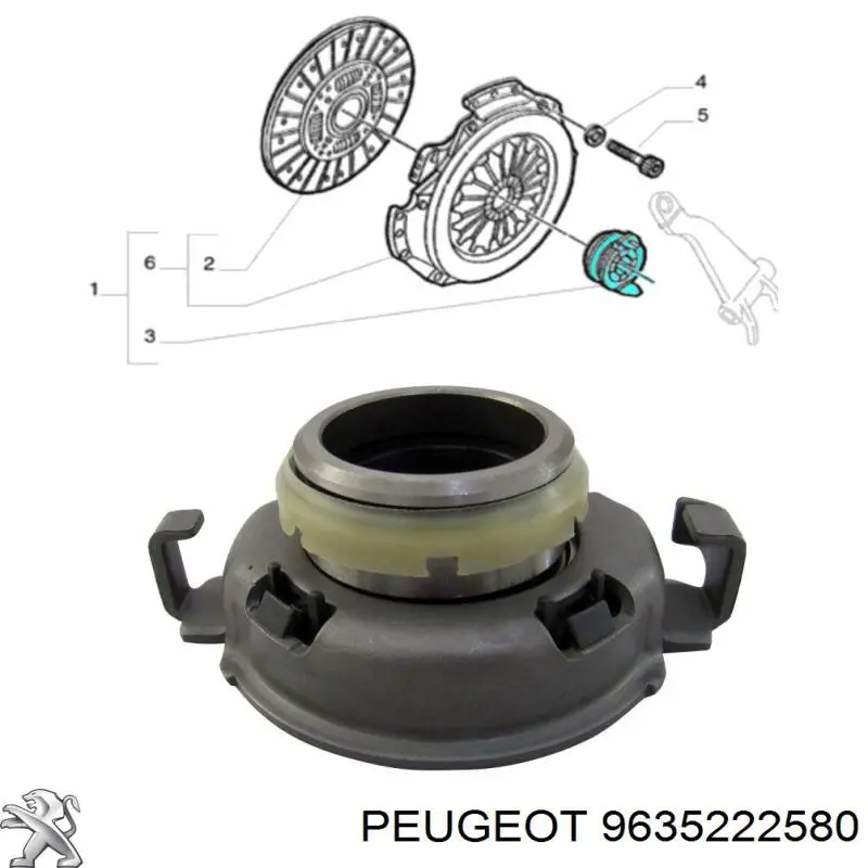 Вижимний підшипник Peugeot/Citroen 9635222580 ціна, від 73.40 USD