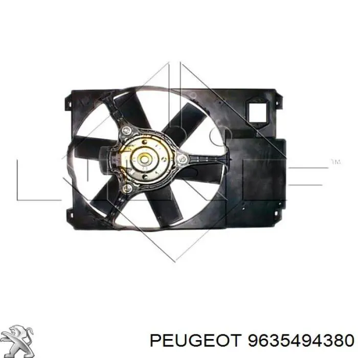Вентилятор системи охолодження лівий Peugeot/Citroen 9635494380 ціна, від 56.17 USD