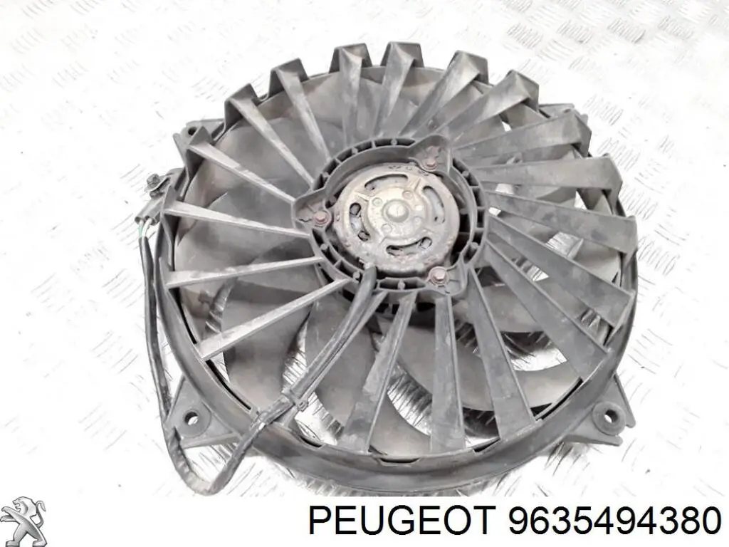 Купити 9635494380 Peugeot/Citroen Електровентилятор охолодження в зборі (двигун + крильчатка), лівий