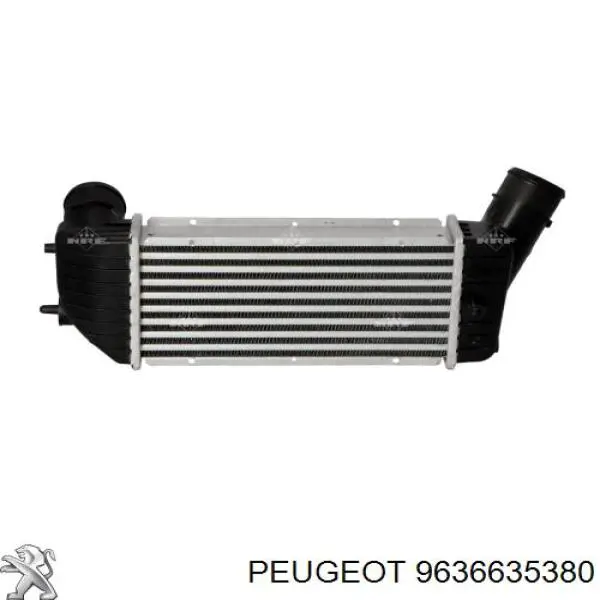 9636635380 Peugeot/Citroen радіатор интеркуллера