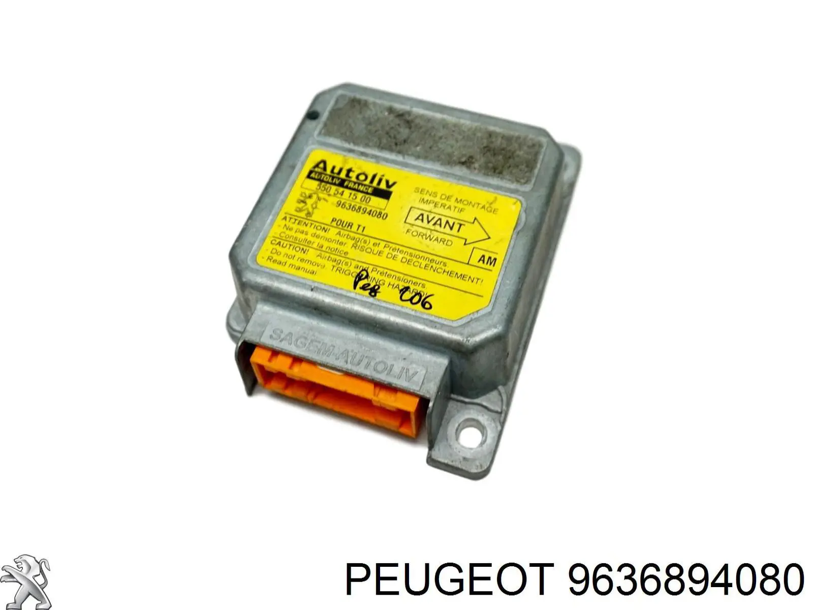 Модуль-процесор керування подушки безпеки Peugeot/Citroen 9636894080 ціна, від 8.47 USD