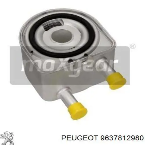 Радіатор масляний (холодильник), під фільтром 9637812980 Peugeot/Citroen