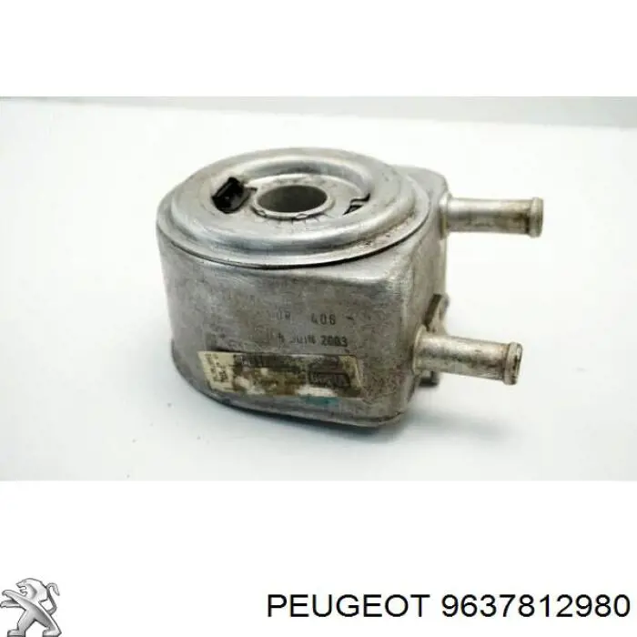 9637812980 Peugeot/Citroen радіатор масляний (холодильник, під фільтром)