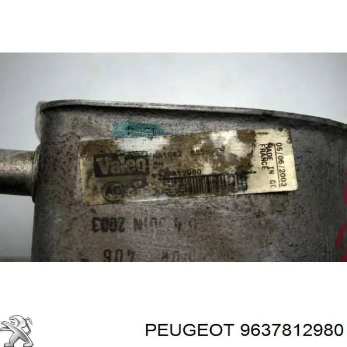 Радіатор масляний (холодильник), під фільтром Peugeot/Citroen 9637812980 ціна, від 18.57 USD