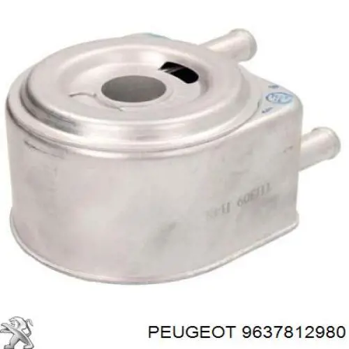 Купити 9637812980 Peugeot/Citroen Радіатор масляний (холодильник), під фільтром