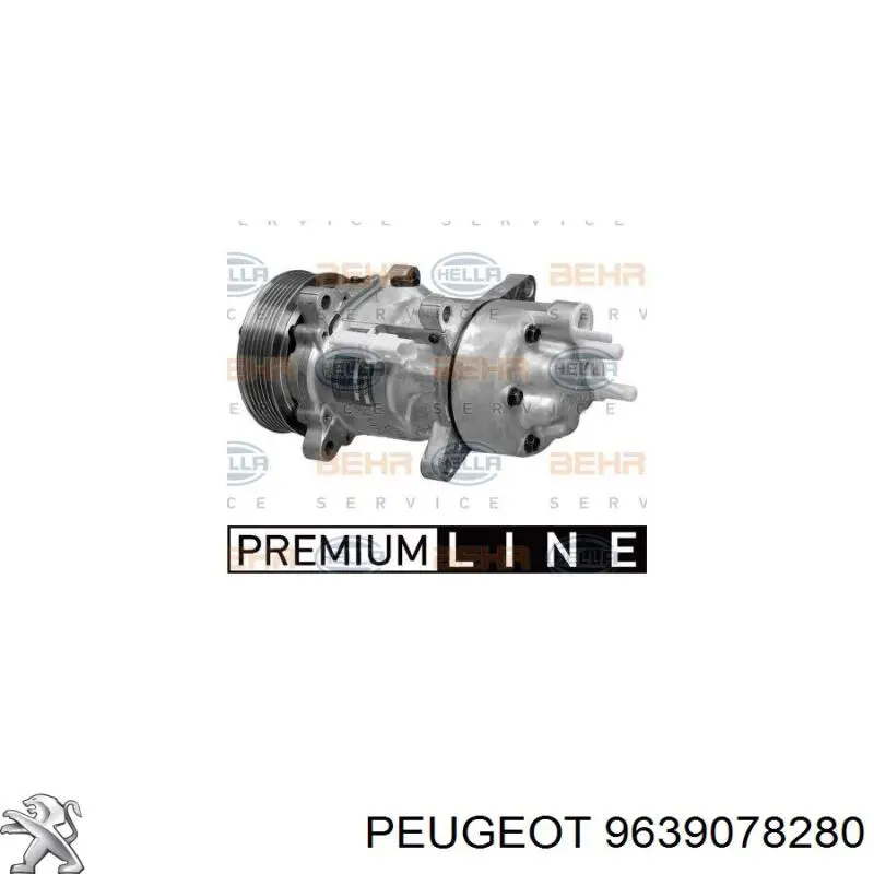 Компресор системи кондиціювання Peugeot/Citroen 9639078280 ціна, від 121.31 USD