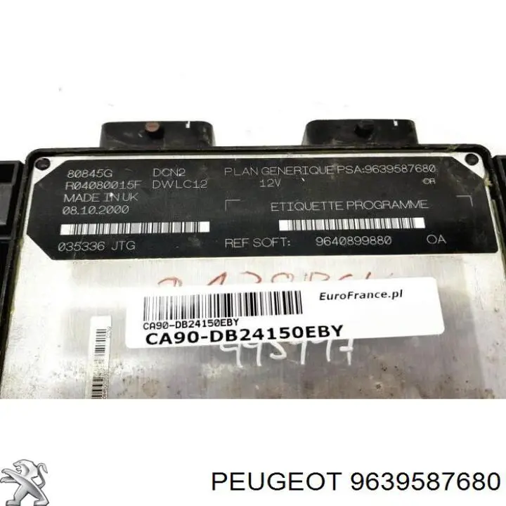  Peugeot/Citroen 9639587680 ціна, від 14.06 USD