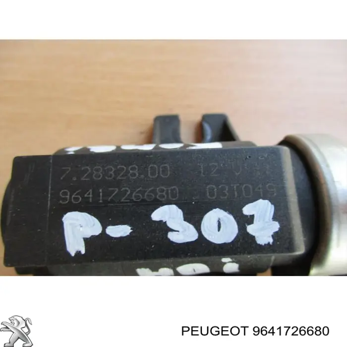 9641726680 Peugeot/Citroen Клапан перетворювач тиску наддуву (соленоїд)