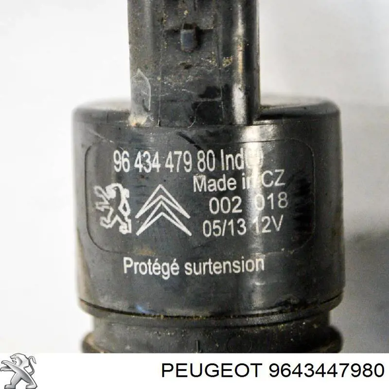 Купити 9643447980 Peugeot/Citroen Моторчик омивача скла передній/задній