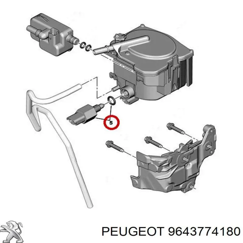 Купити 9643774180 Fiat/Alfa/Lancia Датчик тиску палива