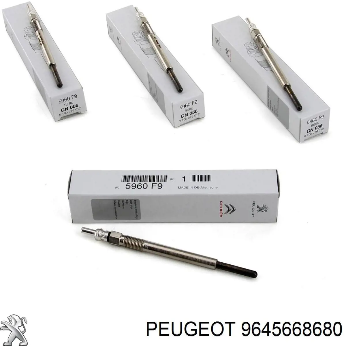 Купити 9645668680 Peugeot/Citroen Реле свічок накалу