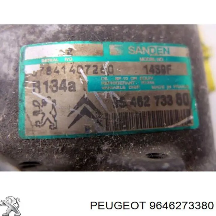 Купити 9646273380 Peugeot/Citroen Компресор кліматичної установки