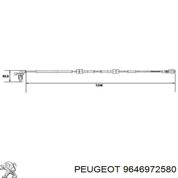 Купити 9646972580 Peugeot/Citroen Датчик АБС (ABS) передній
