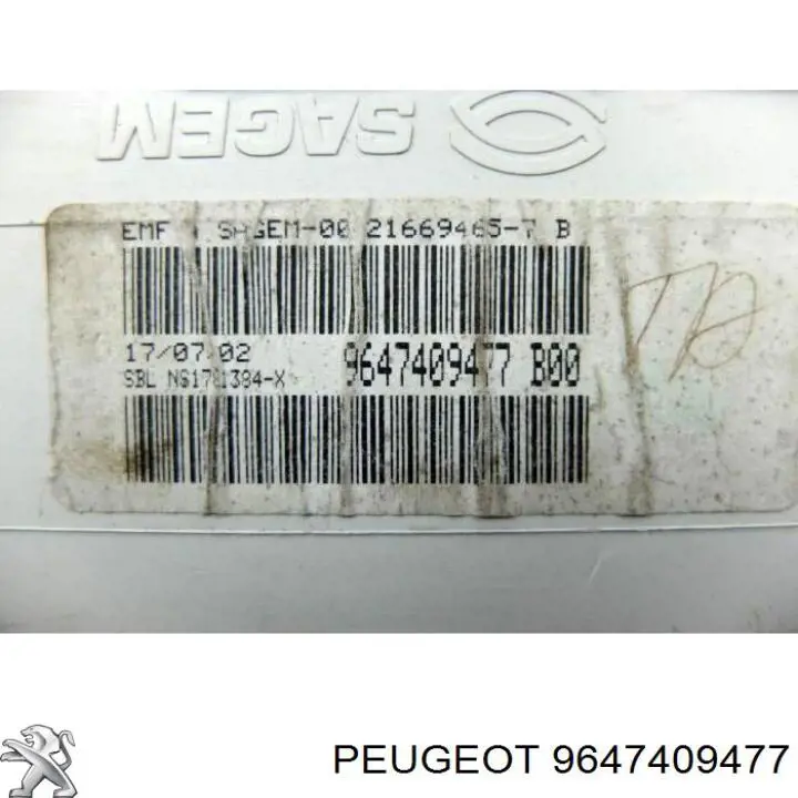 Купити 9647409477 Peugeot/Citroen Дисплей багатофункціональний