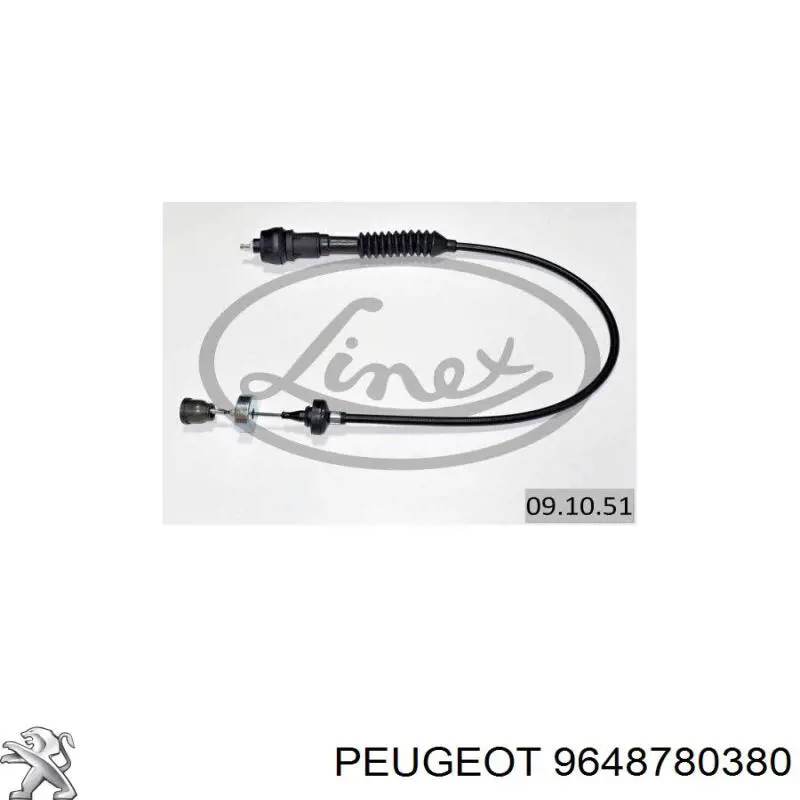 Трос зчеплення 9648780380 Peugeot/Citroen