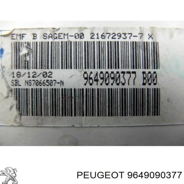  9649090377 Peugeot/Citroen